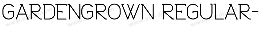GARDENGROWN REGULAR字体转换